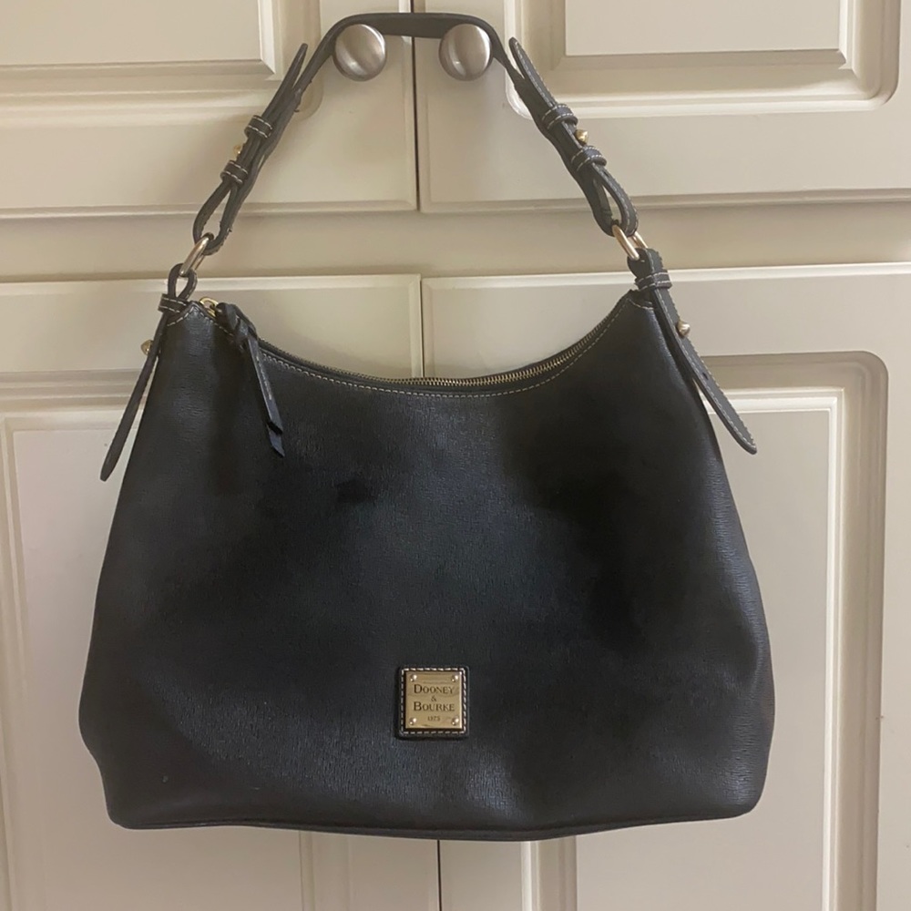 Dooney and Bourke black leather bag